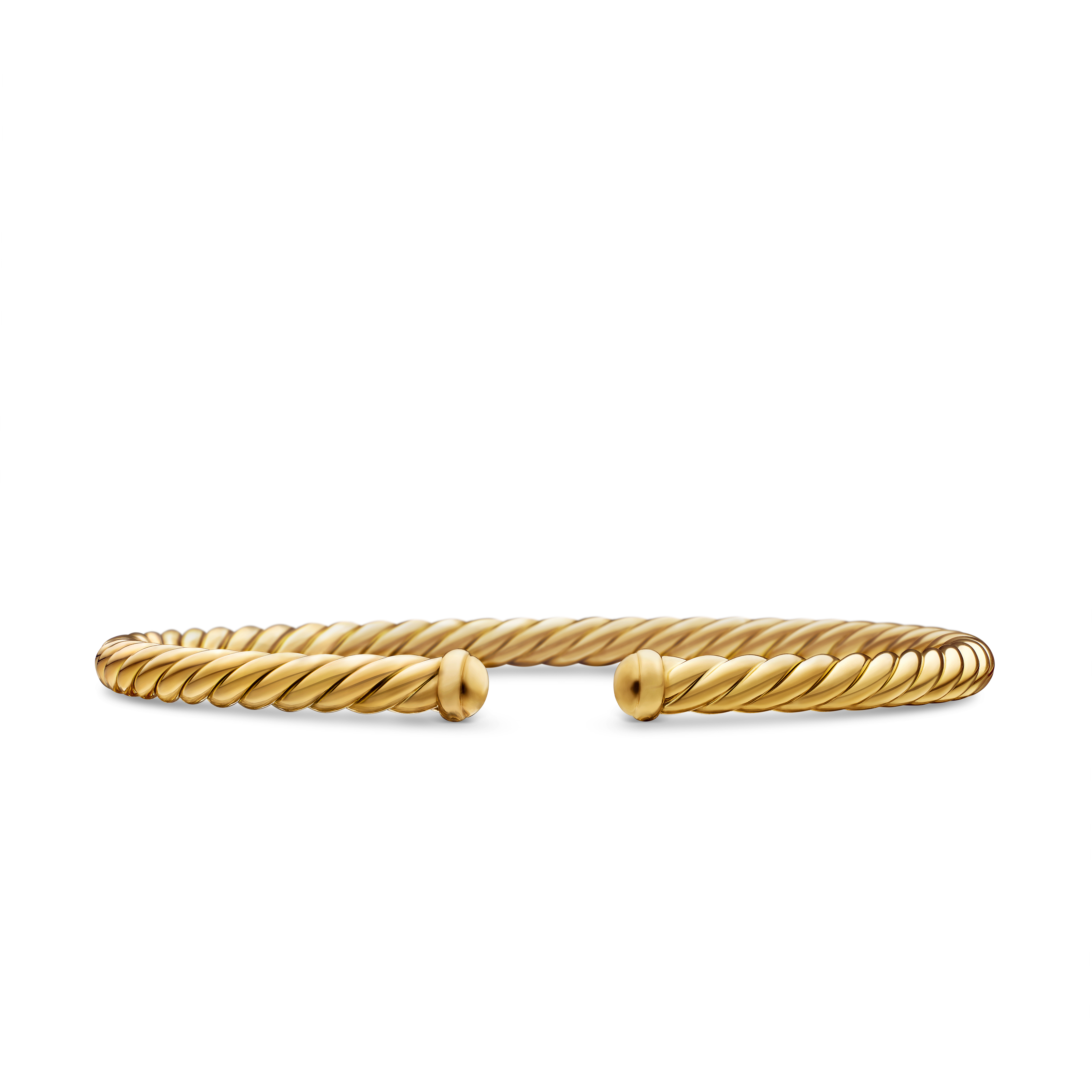 Cable Flex Bracelet in 18K Yellow Gold, 4mm Cable Flex Bracelet in 18K Yellow Gold, 4mm