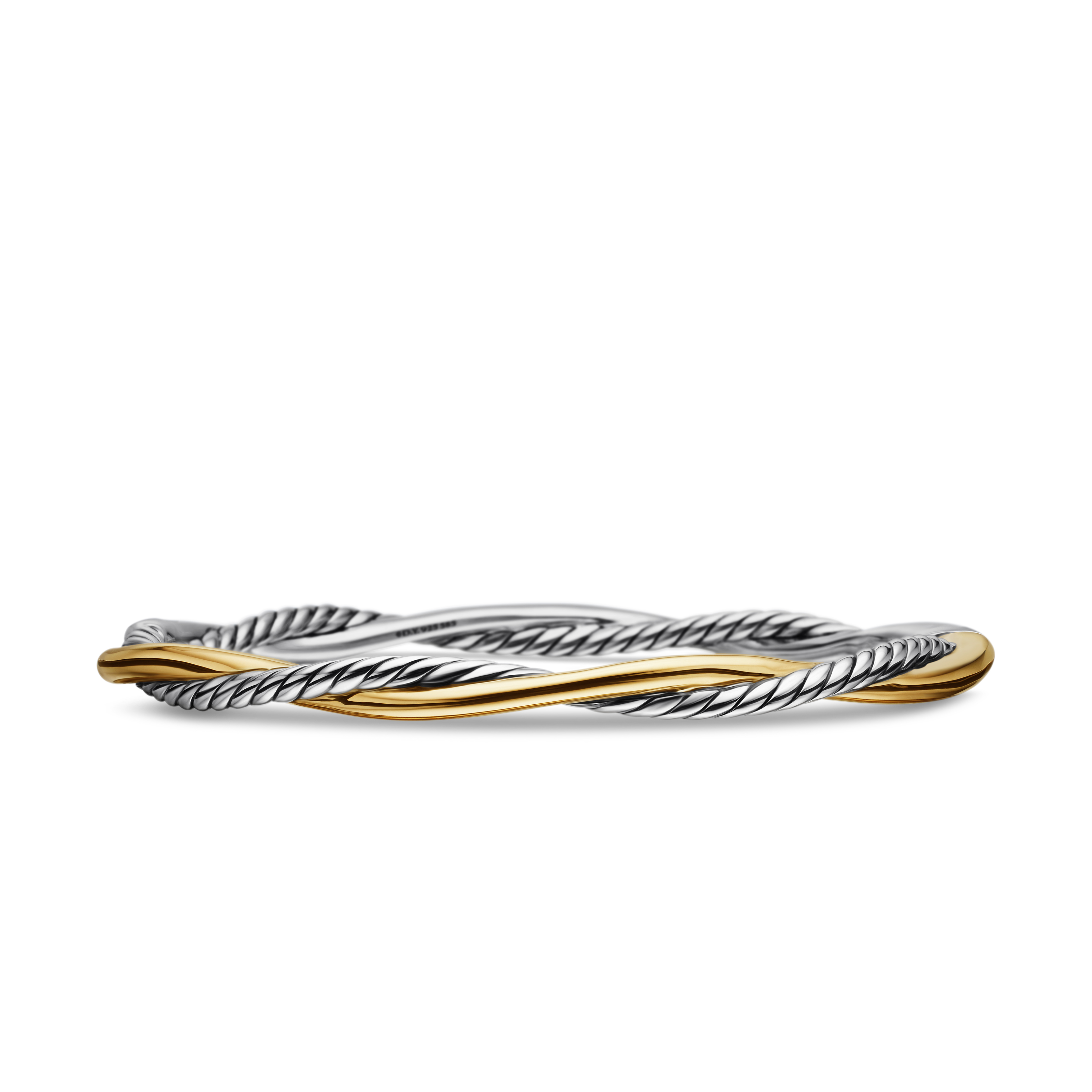 Petite Infinity Bracelet in Sterling Silver with 14K Yellow Gold, 4.4mm Petite Infinity Bracelet in Sterling Silver with 14K Yellow Gold, 4.4mm