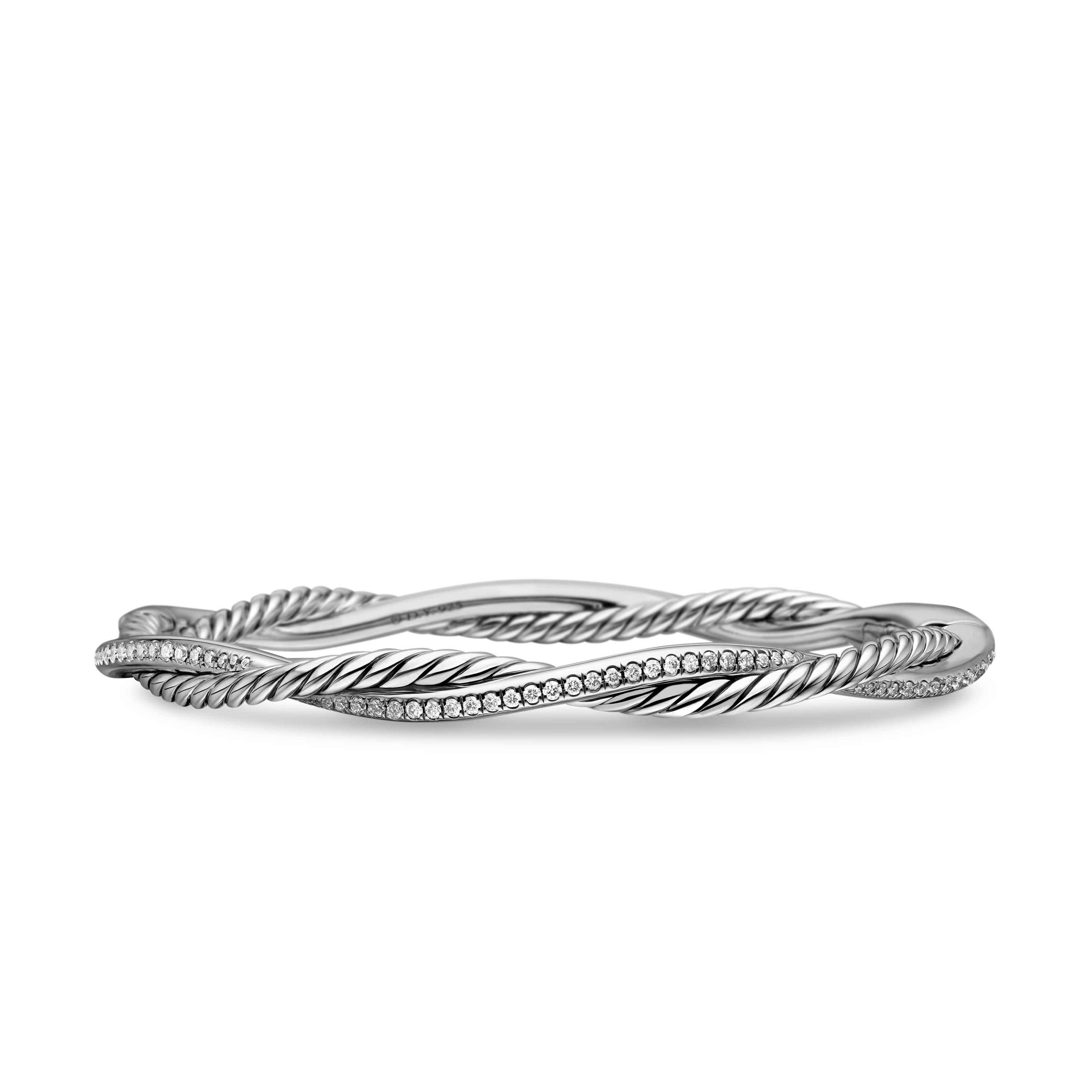 Petite Infinity Bracelet in Sterling Silver with Diamonds, 4.4mm Petite Infinity Bracelet in Sterling Silver with Diamonds, 4.4mm