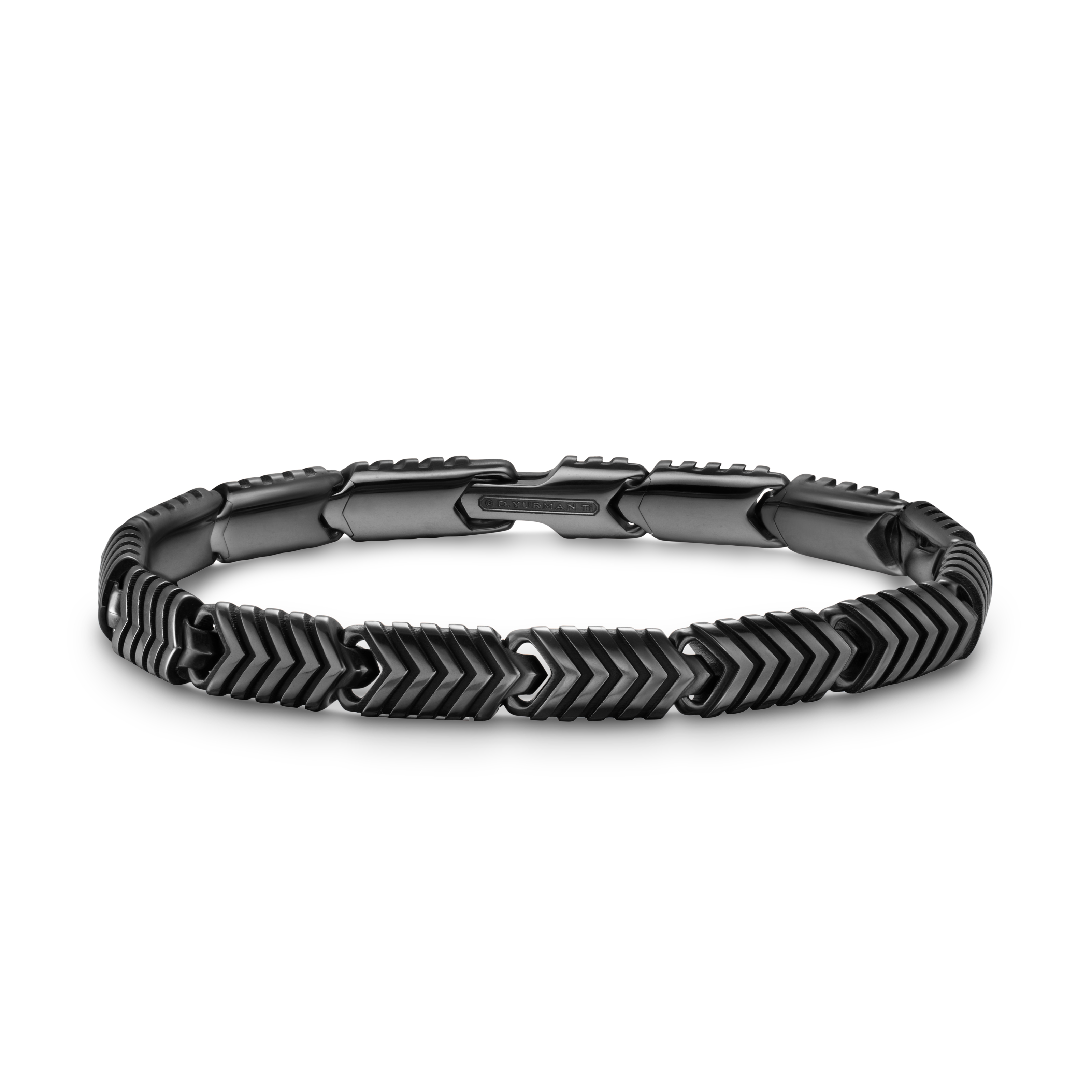 Chevron Link Bracelet in Black Titanium, 7.6mm Chevron Link Bracelet in Black Titanium, 7.6mm