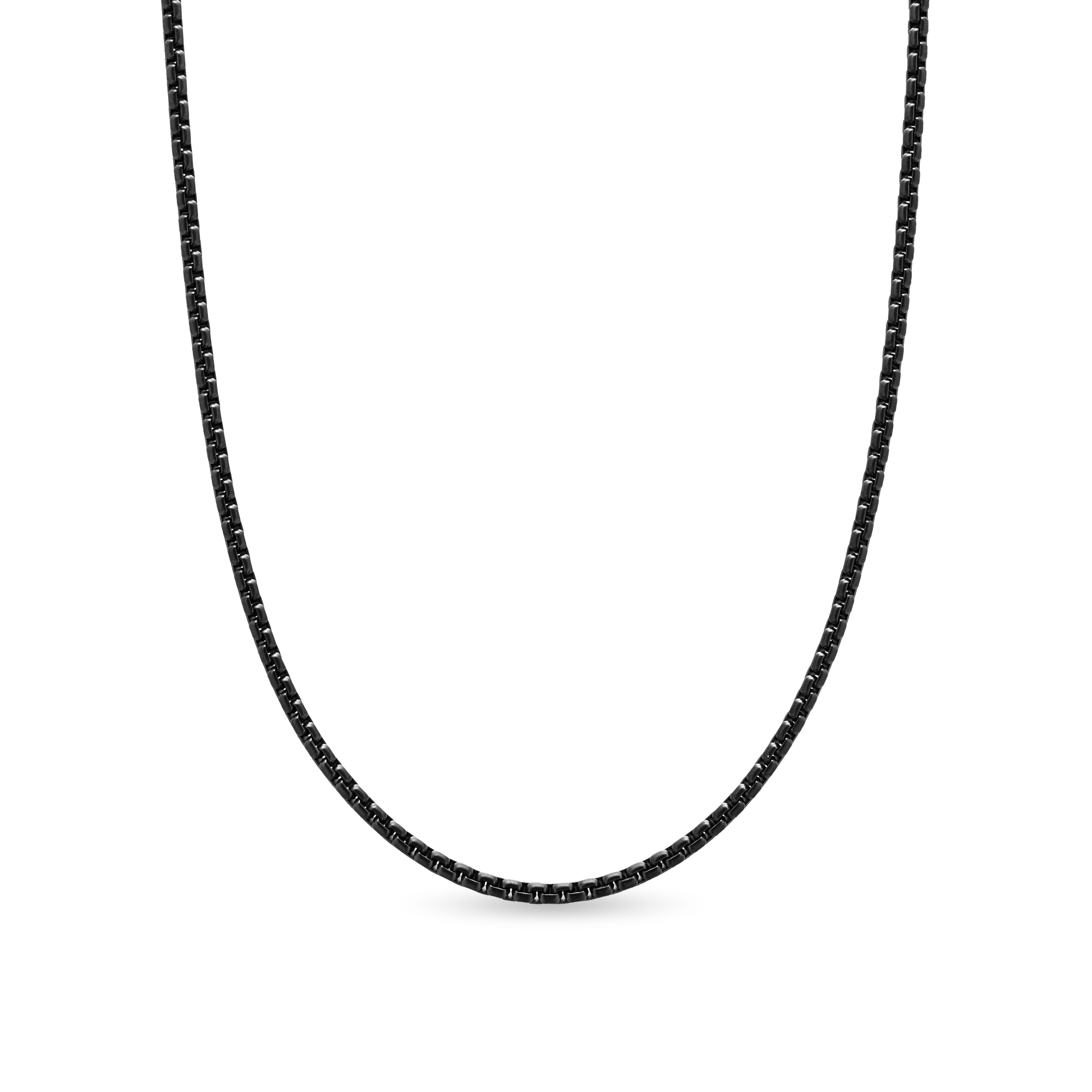 Box Chain Necklace in Stainless Steel, 2.7mm Box Chain Necklace in Stainless Steel, 2.7mm