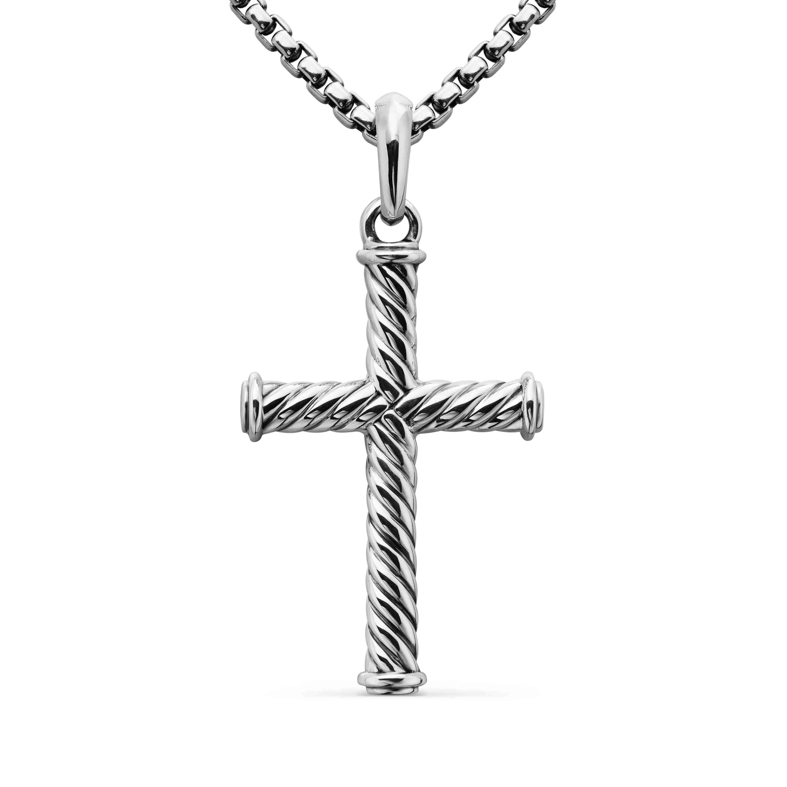 35mm Cable Cross Enhancer in Sterling Silver