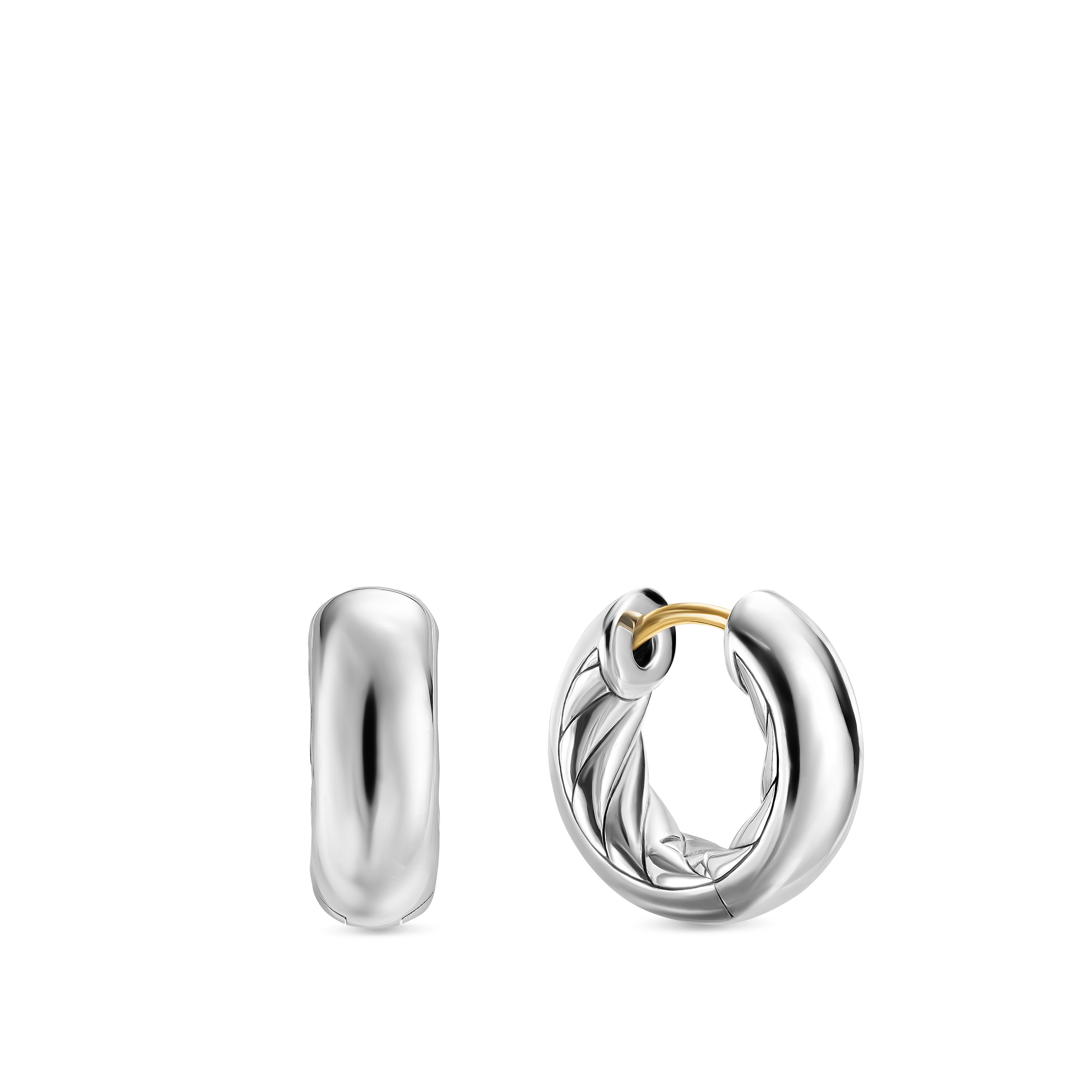 DY Mercer® Micro Hoop Earrings in Sterling Silver, 13.4mm DY Mercer® Micro Hoop Earrings in Sterling Silver, 13.4mm