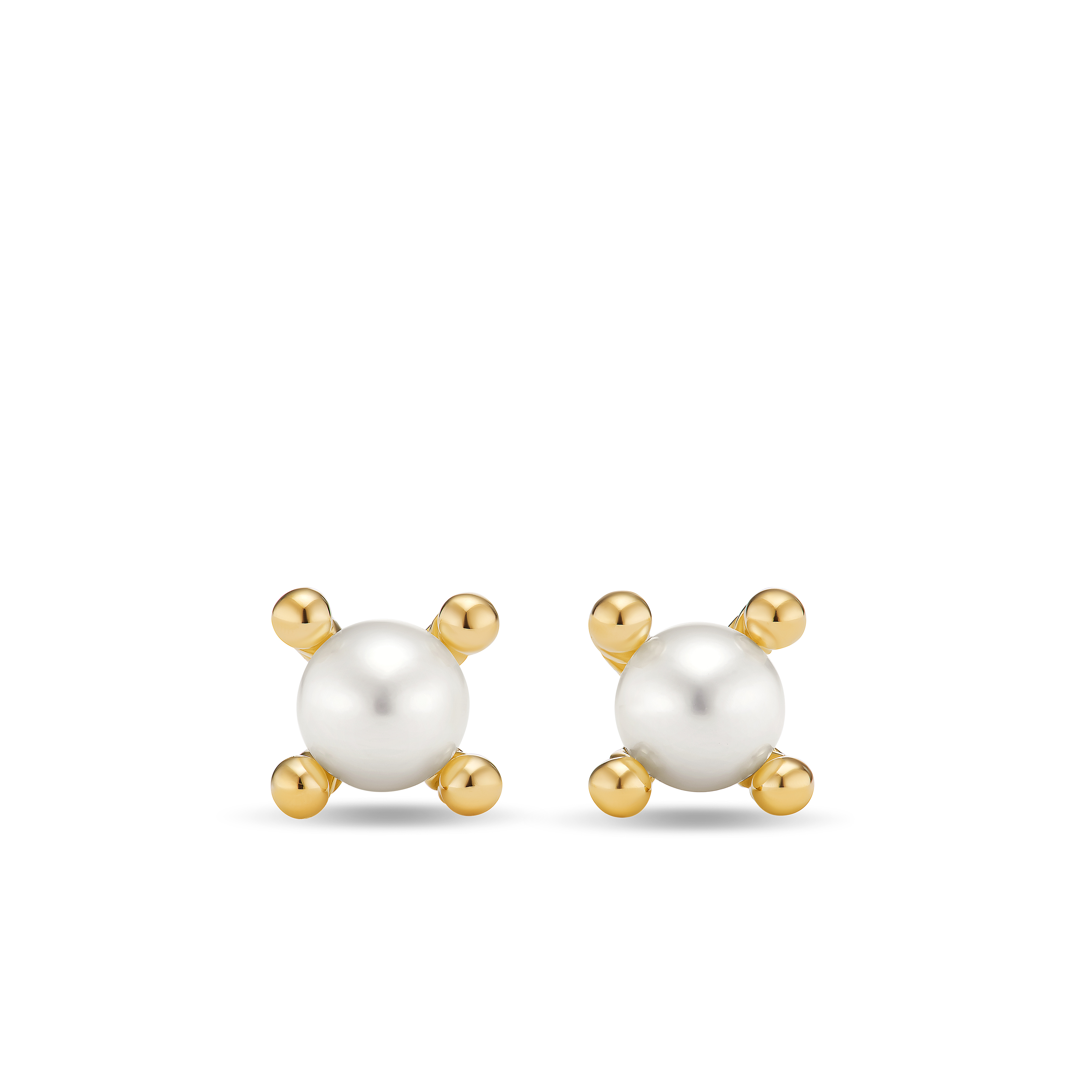 Petite Modern Renaissance Pearl Stud Earrings in 18K Yellow Gold, 5.5mm Petite Modern Renaissance Pearl Stud Earrings in 18K Yellow Gold, 5.5mm