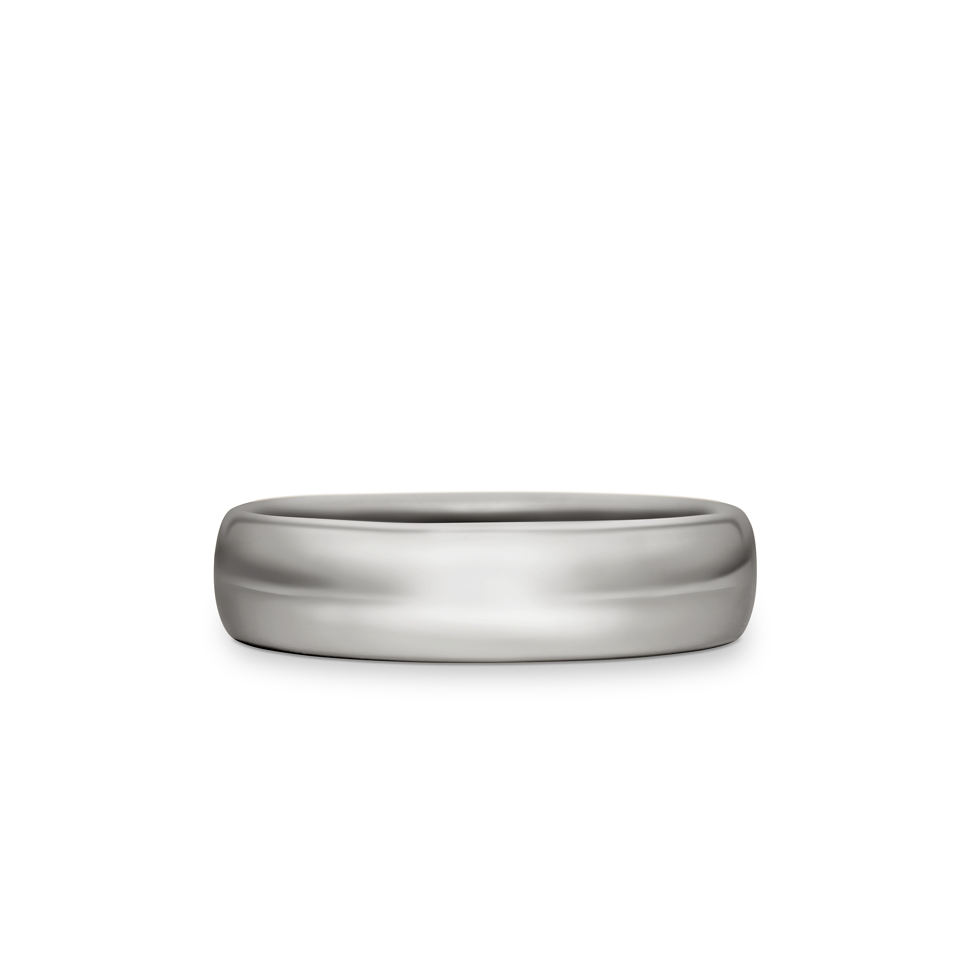 DY Classic Band Ring in 18K White Gold, 6mm