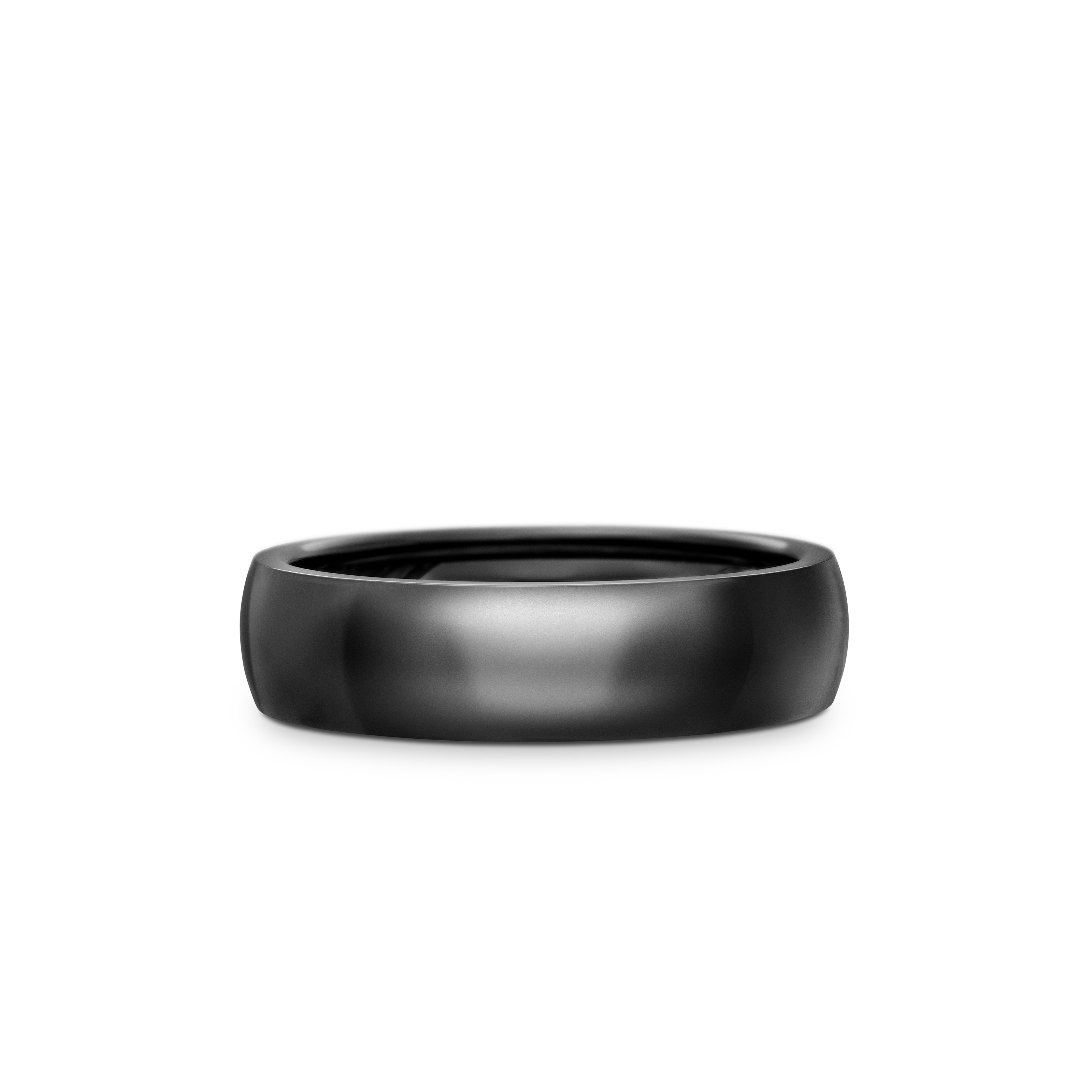 DY Classic Band Ring in Black Titanium, 6mm DY Classic Band Ring in Black Titanium, 6mm
