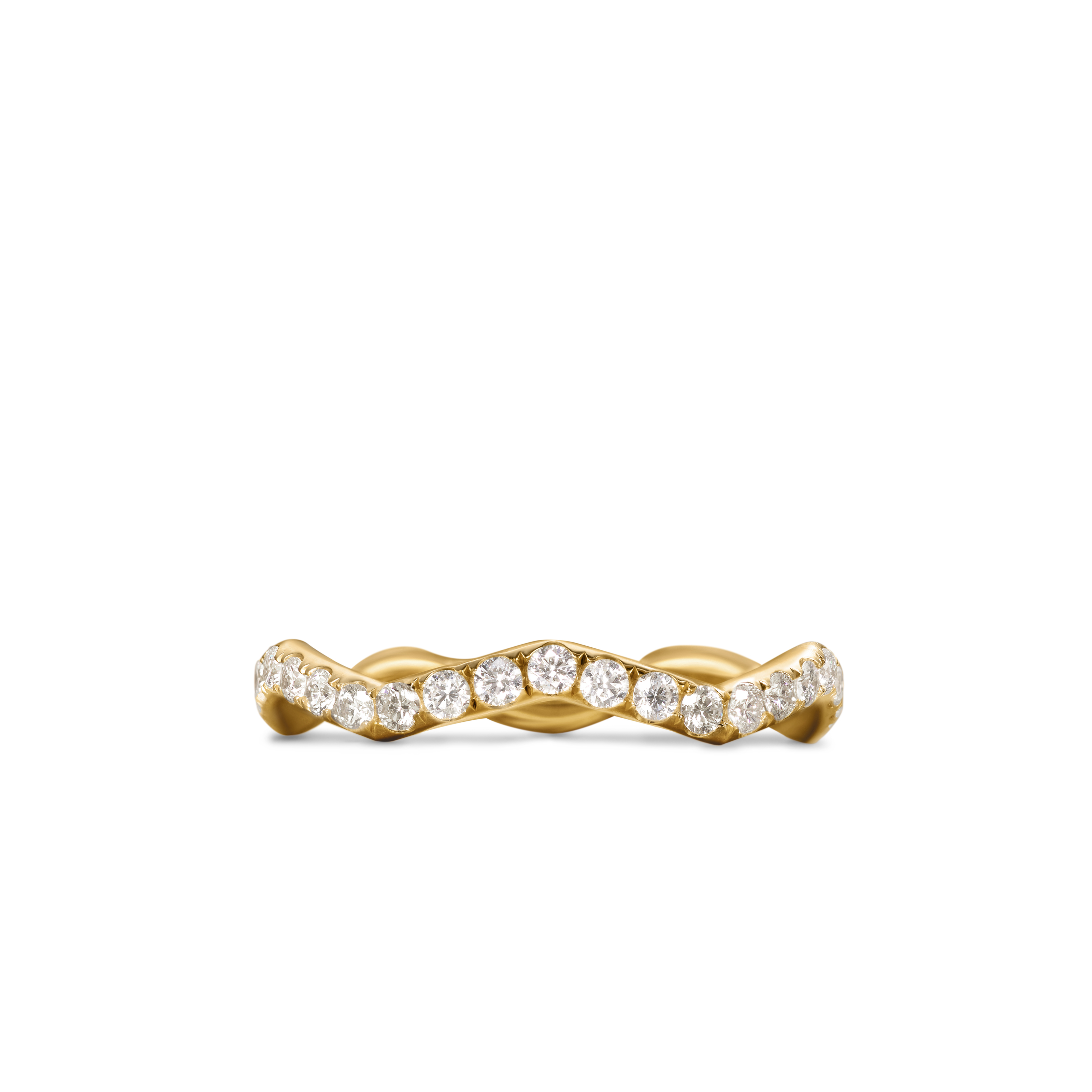 Zig Zag Stax™ Ring in 18K Yellow Gold with Diamonds, 2mm Zig Zag Stax™ Ring in 18K Yellow Gold with Diamonds, 2mm
