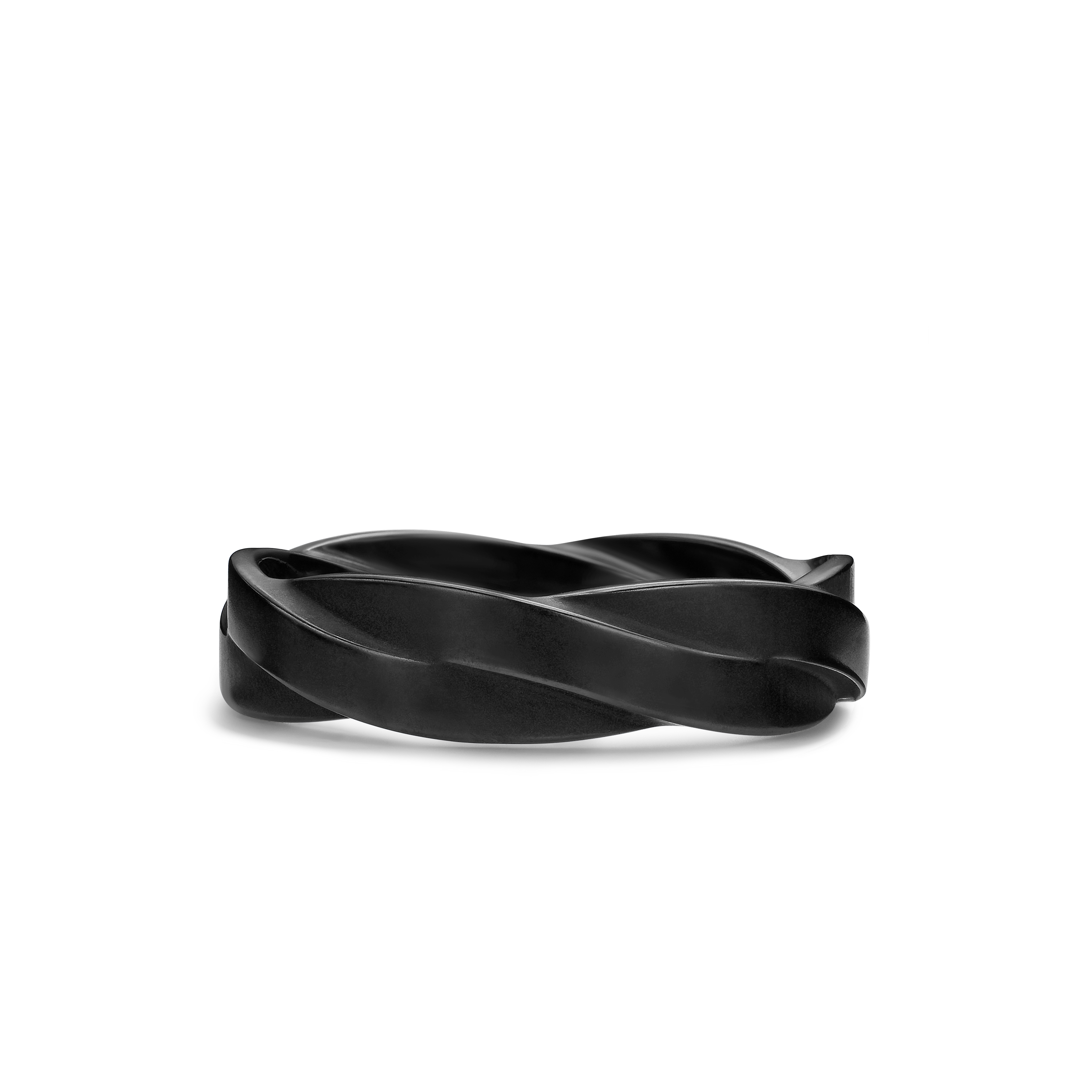 DY Helios™ Band Ring in Black Titanium, 6mm DY Helios™ Band Ring in Black Titanium, 6mm