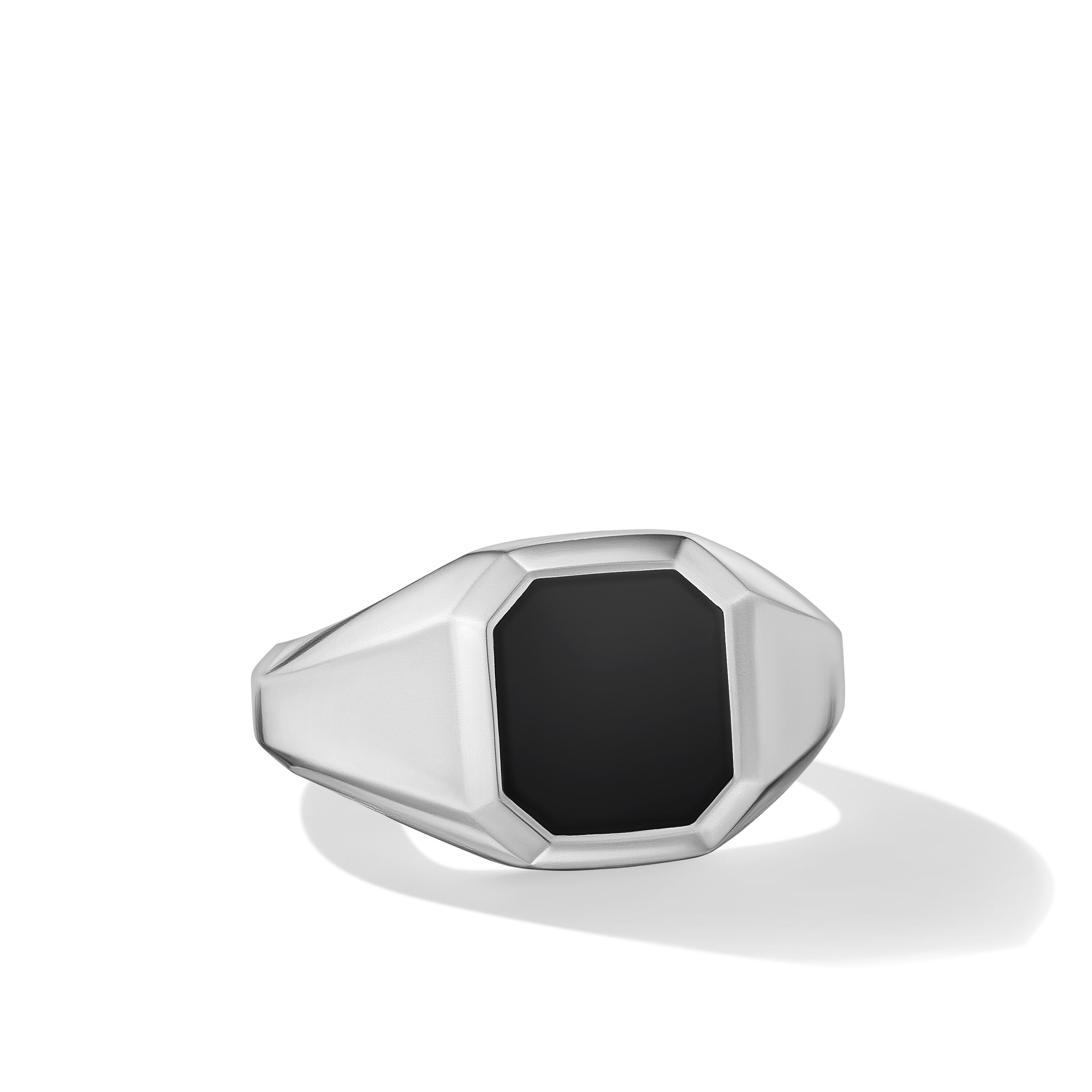 Streamline® Signet Ring in Sterling Silver with Black Onyx, 14mm Streamline® Signet Ring in Sterling Silver with Black Onyx, 14mm
