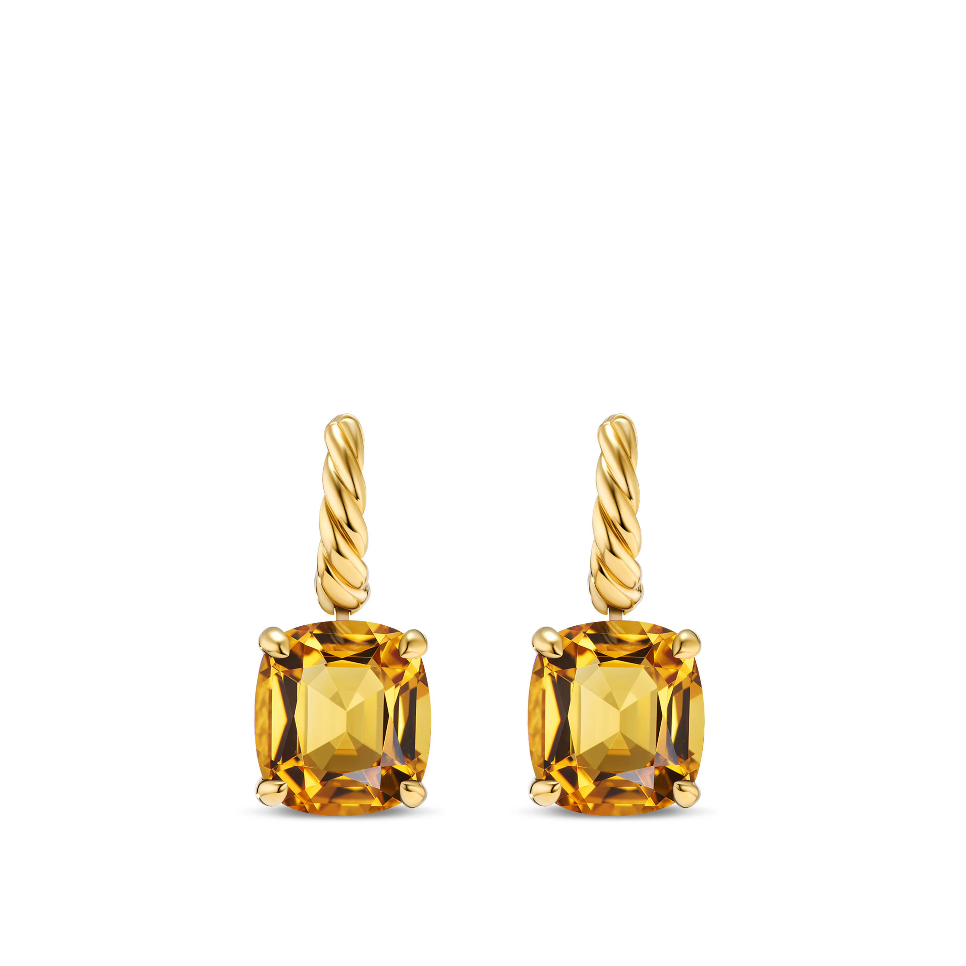 Marbella Drop Earrings in 18K Yellow Gold with Citrine, 23.3mm Marbella Drop Earrings in 18K Yellow Gold with Citrine, 23.3mm