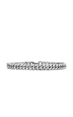 Curb Chain Bracelet in Sterling Silver, 6mm thumbnail 1