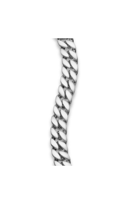 Curb Chain Bracelet in Sterling Silver, 6mm thumbnail 4