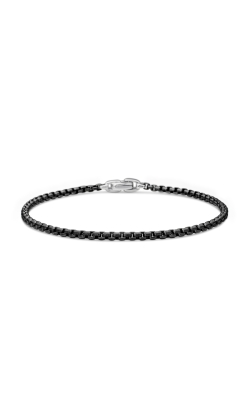 Box Chain Bracelet with Stainless Steel and Sterling Silver, 2.7mm thumbnail 1