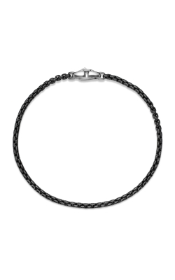 Box Chain Bracelet with Stainless Steel and Sterling Silver, 2.7mm thumbnail 2