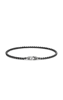 Box Chain Bracelet with Stainless Steel and Sterling Silver, 2.7mm thumbnail 4