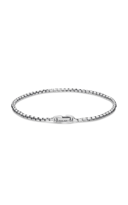 Box Chain Bracelet in Sterling Silver, 2.7mm thumbnail 4