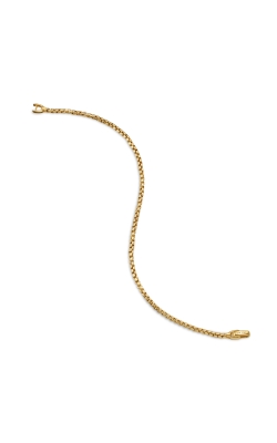 Box Chain Bracelet in 18K Yellow Gold, 2.7mm thumbnail 3