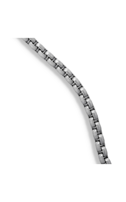 Men's Small Box Chain Necklace in Titanium thumbnail 2