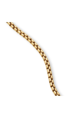 Men's Medium Box Chain Necklace in 18k Yellow Gold thumbnail 2