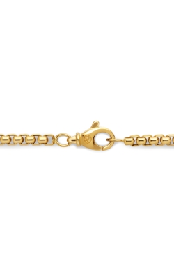 Men's Medium Box Chain Necklace in 18k Yellow Gold thumbnail 4