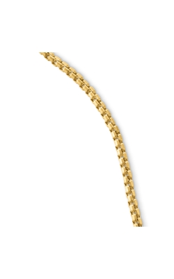 Box Chain Necklace in Brushed 18K Yellow Gold, 2.7mm thumbnail 2
