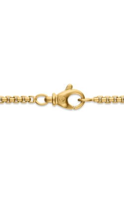 Box Chain Necklace in Brushed 18K Yellow Gold, 2.7mm thumbnail 4