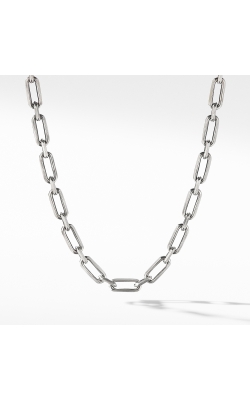 Elongated Open Chain Link Necklace in Sterling Silver, 8.5mm thumbnail 1