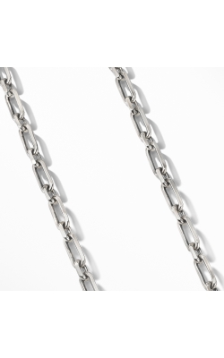 Elongated Open Chain Link Necklace in Sterling Silver, 8.5mm thumbnail 2