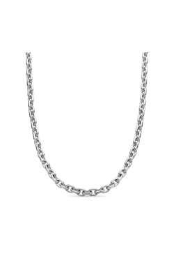 Deco Chain Link Necklace in Sterling Silver, 6.5mm thumbnail 1