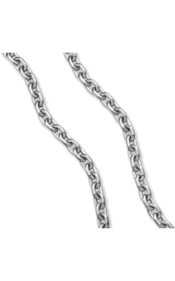 Deco Chain Link Necklace in Sterling Silver, 6.5mm thumbnail 2