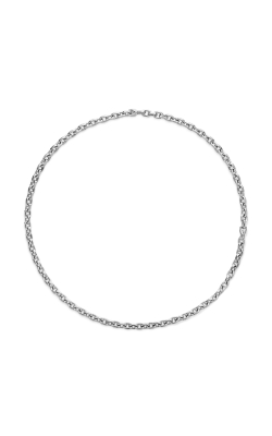 Deco Chain Link Necklace in Sterling Silver, 6.5mm thumbnail 3