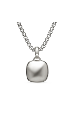 Sculpted Cable Square Locket in Sterling Silver, 22.5mm thumbnail 3