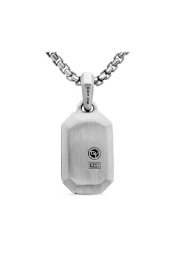 Streamline® Amulet in Sterling Silver with Black Diamonds, 22mm thumbnail 2
