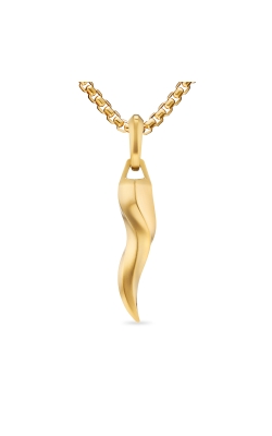 Cornicello Amulet in 18K Yellow Gold, 30mm thumbnail 1