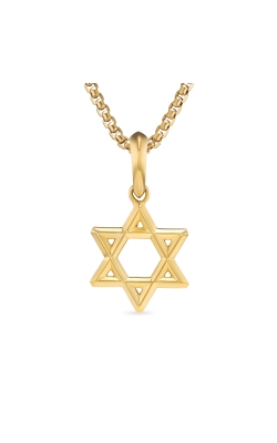 Star of David Pendant in 18K Yellow Gold, 19mm thumbnail 1