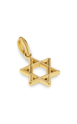 Star of David Pendant in 18K Yellow Gold, 19mm thumbnail 2