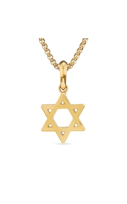 Star of David Pendant in 18K Yellow Gold, 19mm thumbnail 3