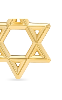 Star of David Pendant in 18K Yellow Gold, 19mm thumbnail 4