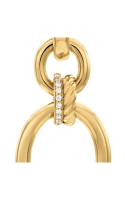 DY Mercer® Circular Drop Earrings in 18K Yellow Gold with Diamonds, 50mm thumbnail 3