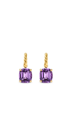 Marbella Drop Earrings in 18K Yellow Gold with Amethyst, 23.3mm thumbnail 1