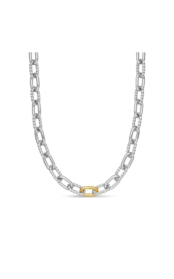 DY Madison® Chain Necklace in Sterling Silver with 18K Yellow Gold, 8.5mm thumbnail 1