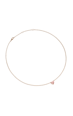 Chatelaine® Heart Pendant Necklace in 18K Rose Gold with Morganite, 8mm thumbnail 2