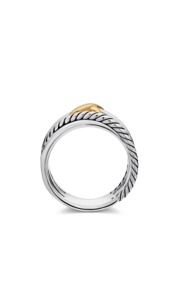 X Crossover Ring in Sterling Silver and 18k Yellow Gold thumbnail 4