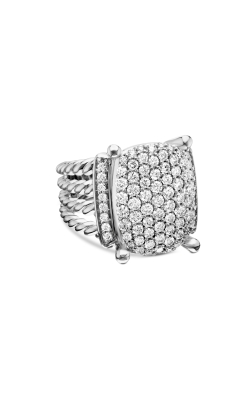 16X12 Pave Wheaton Ring in Sterling Silver with Diamonds thumbnail 1