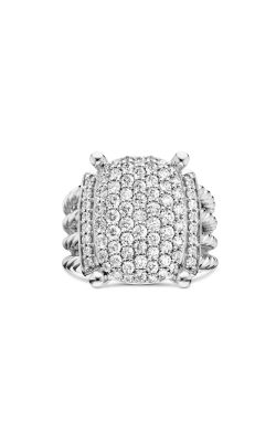 16X12 Pave Wheaton Ring in Sterling Silver with Diamonds thumbnail 3