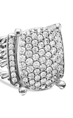 16X12 Pave Wheaton Ring in Sterling Silver with Diamonds thumbnail 4