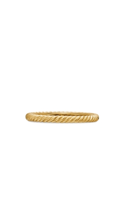 2 mm Cabled Stackable Midnight Melange Ring in 18k Yellow Gold thumbnail 1
