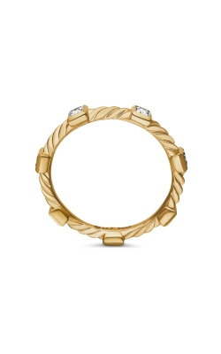 Cable Collectibles® Stations Stack Ring in 18K Yellow Gold with Diamonds, 2mm thumbnail 4