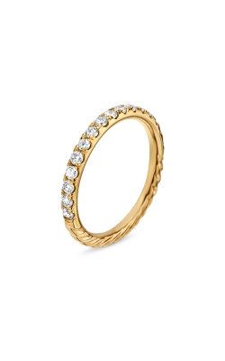 Cable Collectibles® Stack Ring in 18K Yellow Gold with Diamonds, 2mm thumbnail 2