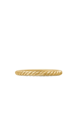 Cable Collectibles® Stack Ring in 18K Yellow Gold with Diamonds, 2mm thumbnail 4